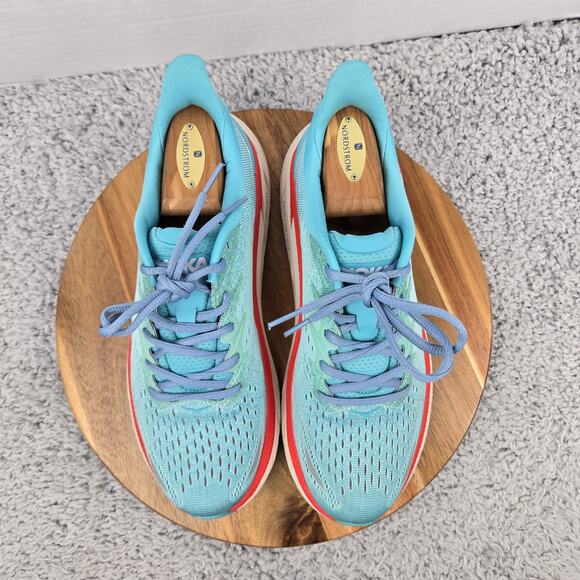Hoka One One Womens Clifton 8 Aquarella Eggshell Blue Gym Running Shoe W9.5 B - Picture 5 of 13